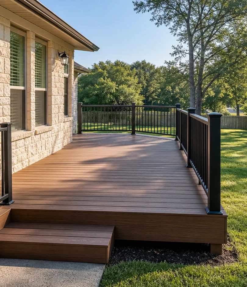 Deck and patio planning for Granbury homes, lake views, and Texas shade.